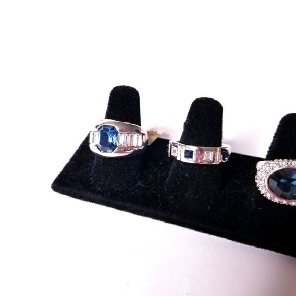 Vintage Silver And Sapphire Ring lot - Picture 6 of 8